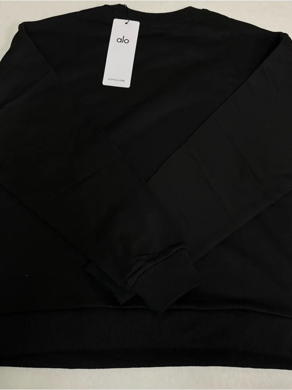 ALO Yoga Accolade Black Crewneck Sweatshirt